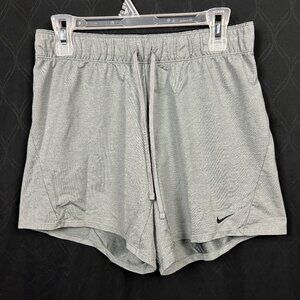Nike Shorts Womens Small Gray Dri-Fit Running Workout Breathable Gym 5" Inseam